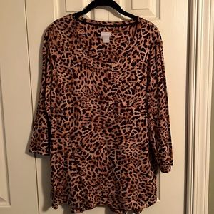 Chicos animal print tee